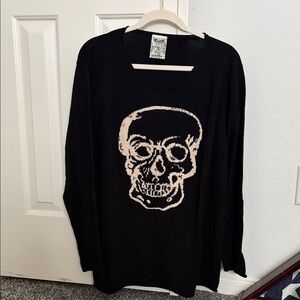 Black Skull Sweater